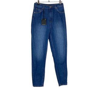 Massimo Dutti mom fit dark wash jeans